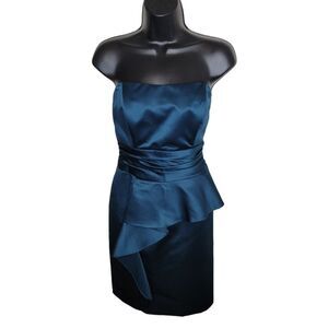 Davids Bridal strapless bridesmaid cocktail dress size 8